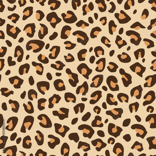 Leopard print design seamless pattern print design. Vector illustration design for fashion fabrics, textile graphics, and prints.	
