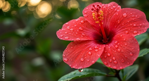 red hibiscus flower