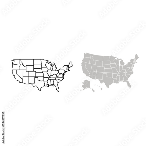 map of united states.