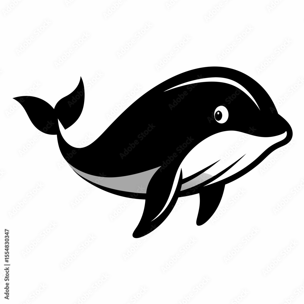 Obraz premium dolphin isolated on white background