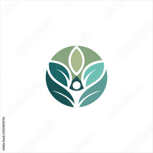 Spa and meditation logo design concept vector art 