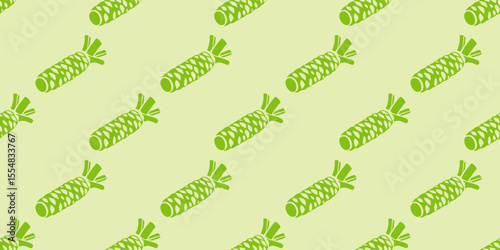 wasabi root wallpaper background. Vector illustration	
