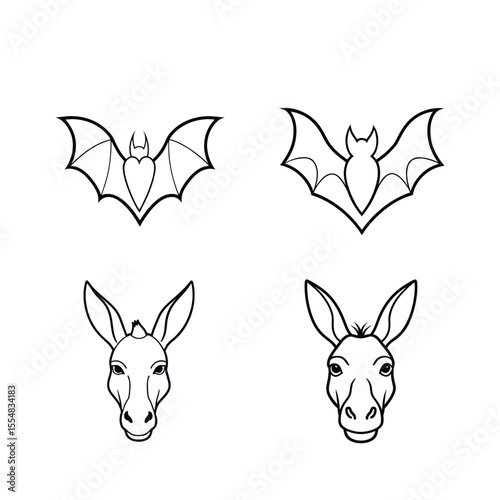 Donkey Bat Art