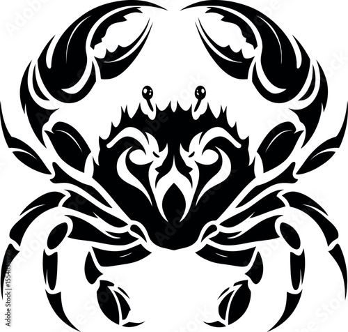 Minimalist black scorpion icon on white background, perfect for nature, garden, insect, and eco-friendly graphic design projects.