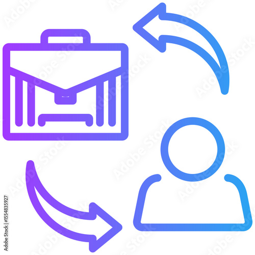 Business to consumer icon for business opportunities, business, website, application, printing, document, poster design, etc