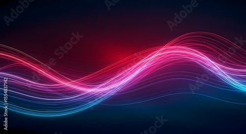 Abstract, Background, Neon, Abstract Neon Waves Background