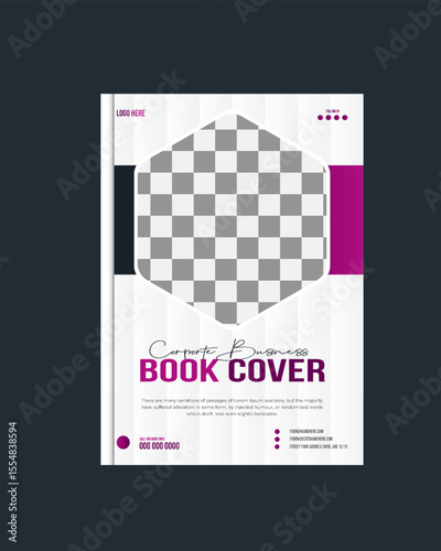 Professional Business book cover 2050, new annual report, print-ready business cover design, book cover design eps file print-ready, company profile, business profile