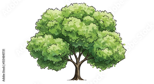 Green tree illustration
