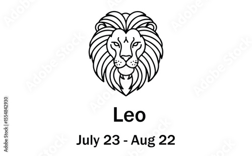 Leo Zodiac Sign – Dates and Lion Symbol
Leo Horoscope Art – July 23 to August 22
Astrology Sign Leo with Majestic Lion Icon
Leo Star Sign – Fire Element and Zodiac Traits
