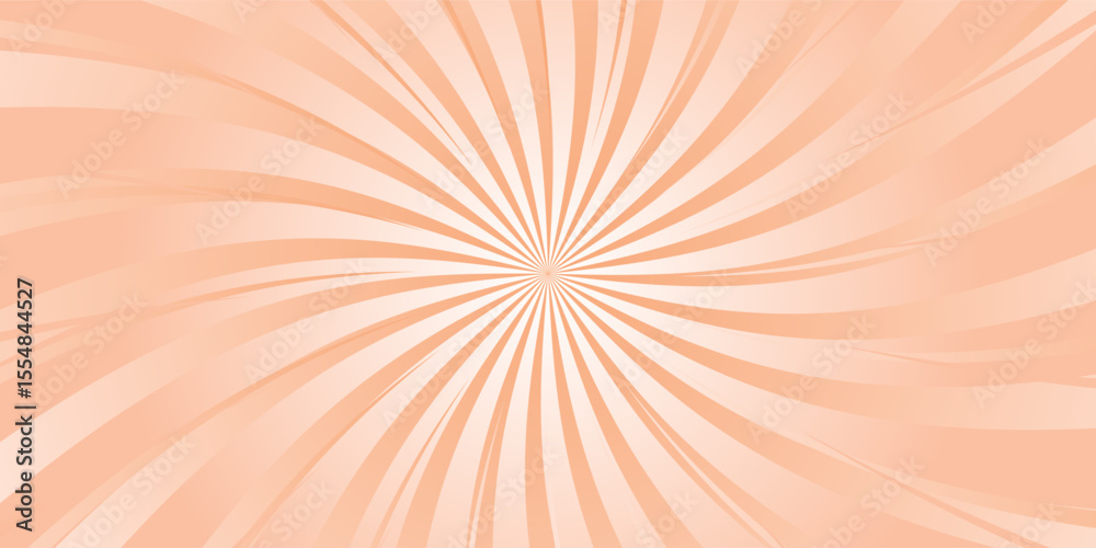 Obraz premium Light salmon red sunburst pattern background. Abstract sun rays flare background. Bright comic sunburst effect background for templates, sales banners, events, ads, web, and much more.