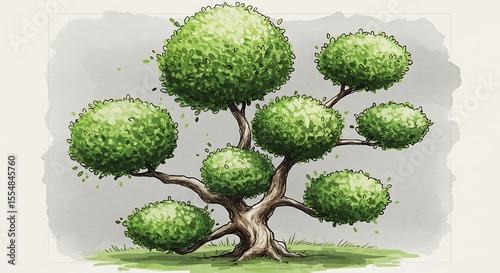 Stylized tree illustration