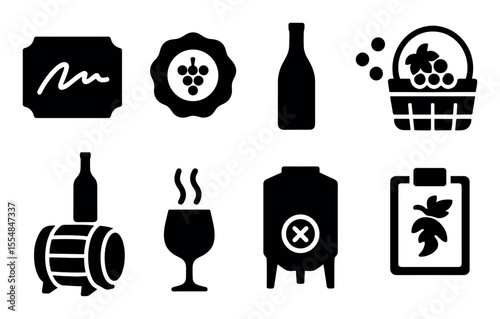 Pest control solid icon set. home protection, safety, and insect prevention icons