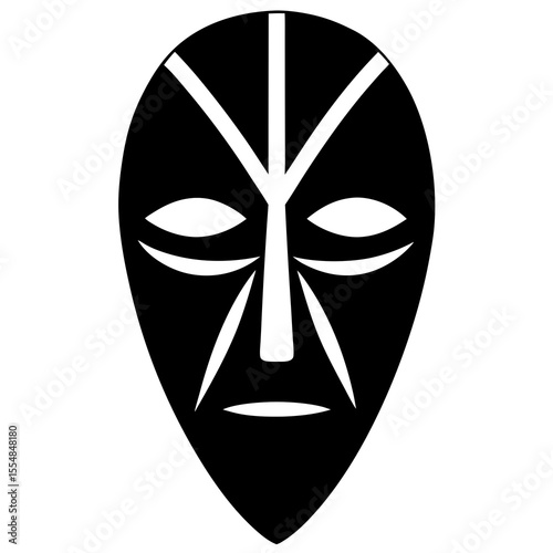 carnival mask on black background