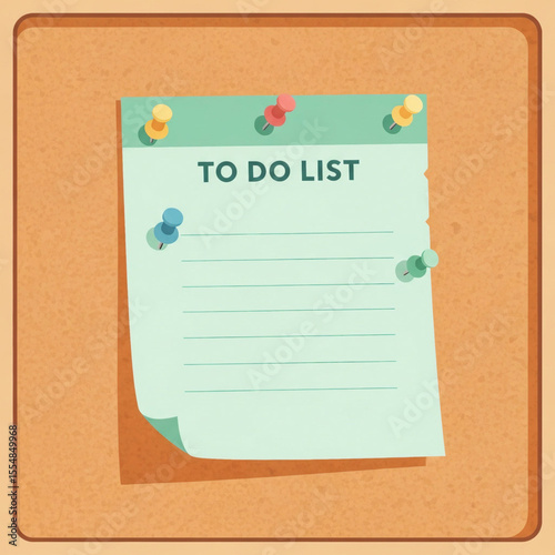 Task List on Bulletin Board