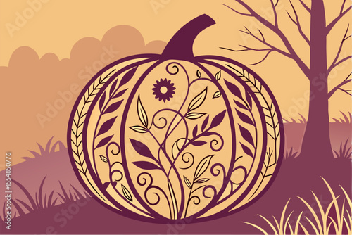 Pumpkin Perfection: Nature-Inspired Artwork