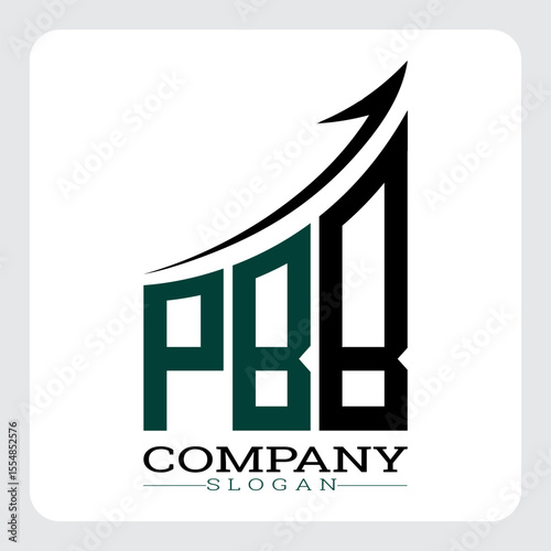 PBB Company Logo Design Growth vector, PBB Upward Arrow Business Success Logo vector, PBB Corporate Branding Logo , PBB logo design, PBB simple and modern logo, PBB business finance logo design, etc.