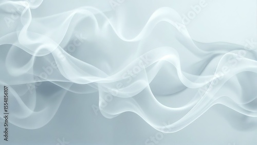 Abstract white background waves texture design flowing smooth elegant modern wallpaper backdrop light art