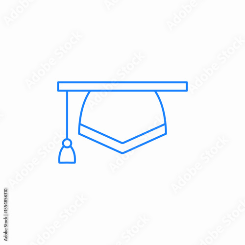 graduate hat icon sign vector