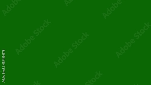 Mouse cursor pointer arrow clicking icon animation on green screen background.