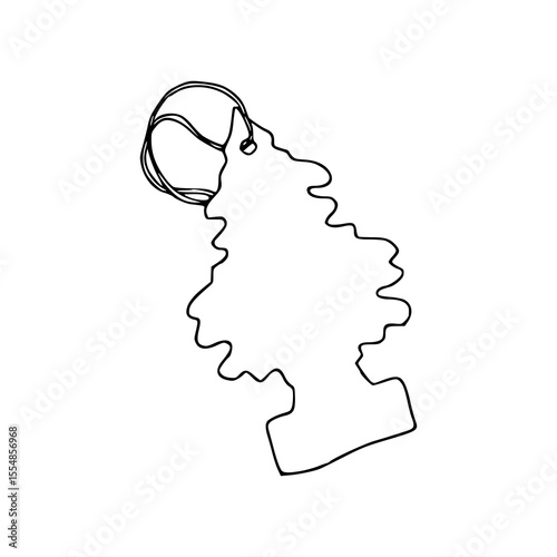 car air freshener vector outline