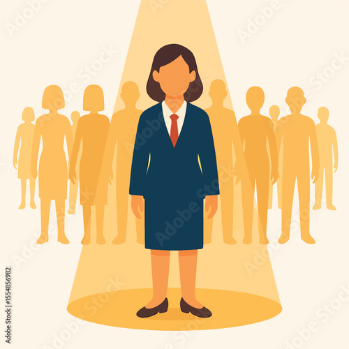 vector illustration of a charismatic leader