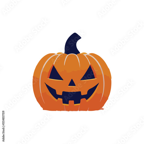 halloween pumpkin isolated on white