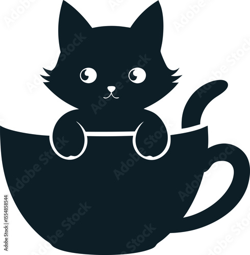 Cats and Dogs Silhouette Bundle Sitting, Playing, Sleeping, and Pet Pose Vector Collection