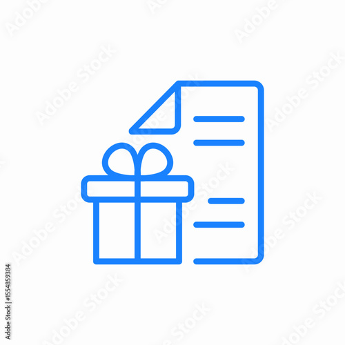 hand gift present icon sign vector