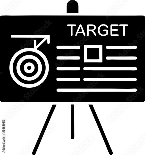 target board with arrow