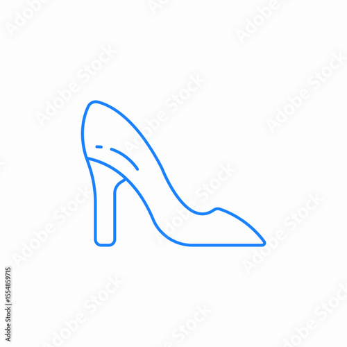 high heel shoe icon sign vector
