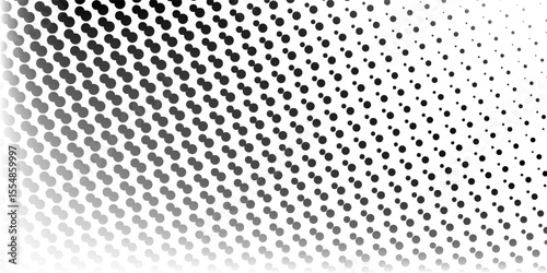 Half tone gradient. Dotted fine dot spraying and halftone dotted background seamless horizontal geometric texture good