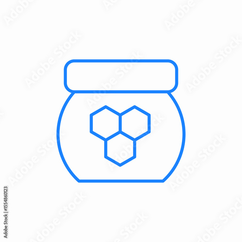 jar honeycomb icon sign vector