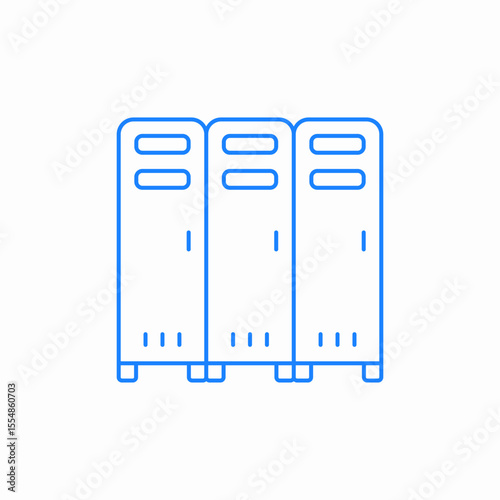 locker room icon sign vector