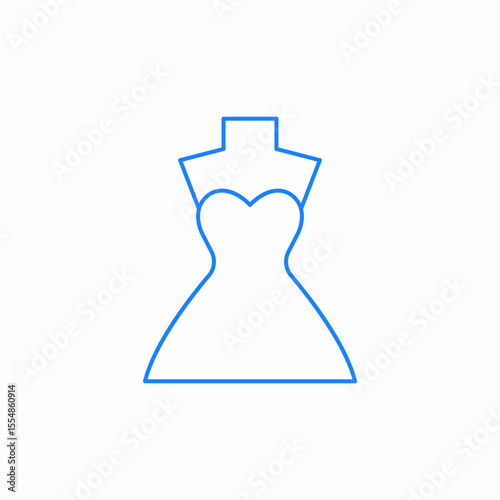 mannequin dress icon sign vector
