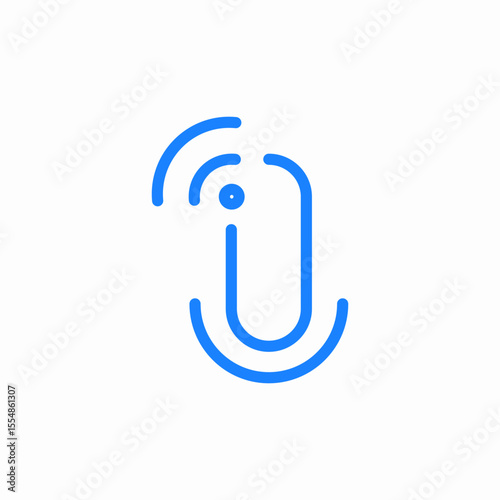 microphone wireless signal icon sign vector