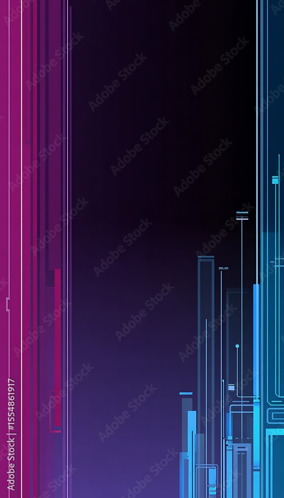 Fototapeta premium Abstract lines and shapes on background