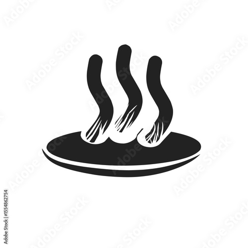 Hot spring icon linear type design Onsen, Japanese. Vector editable template illustration.