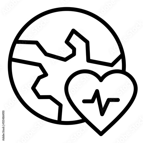 Planetary Health  Icon Element For Design