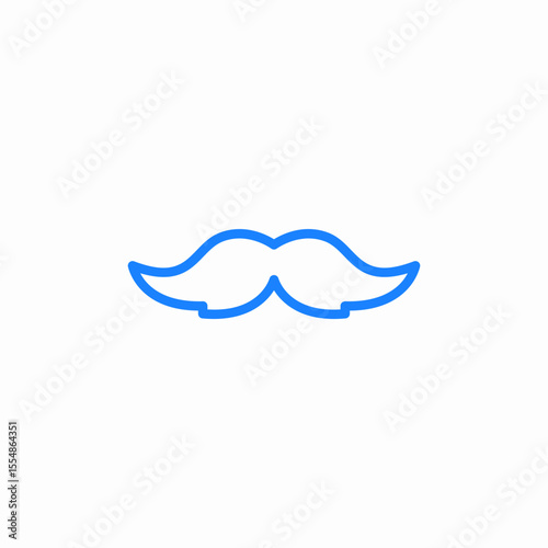 moustache man icon sign vector