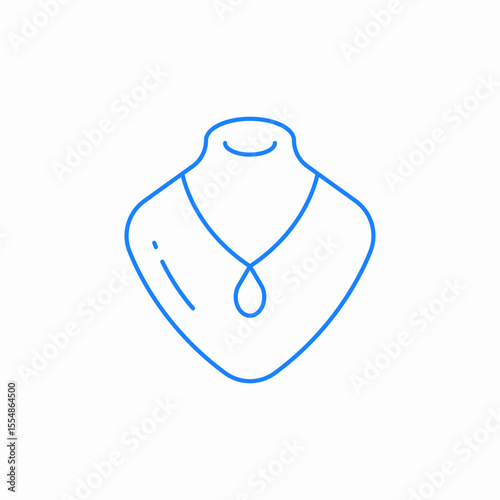 necklace display stand icon sign vector