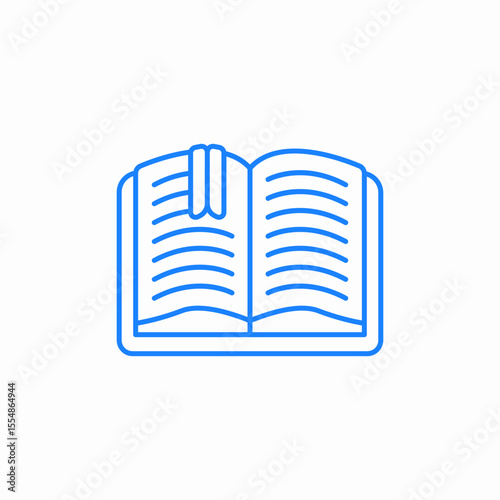 open book reading icon sign vector