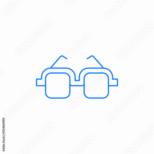 optical glasses icon sign vector