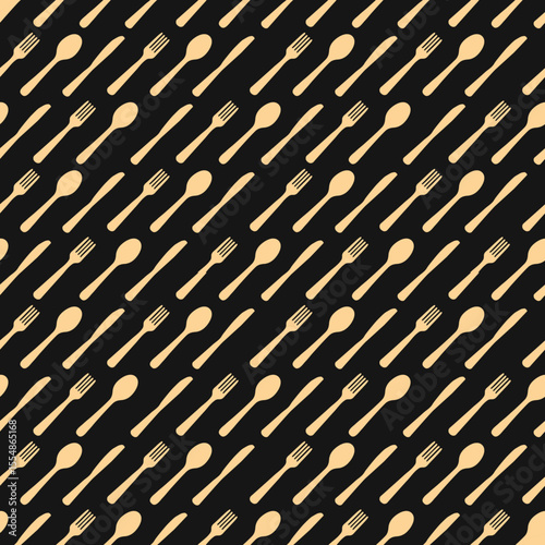 Tableware spoonsLuxury trendy useful design charming abstract vector illustration artwork