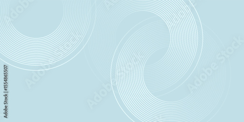 Modern abstract background. Glossy white gradient circle lines. Minimal geometric pattern. Simple graphic elements art good nice natural