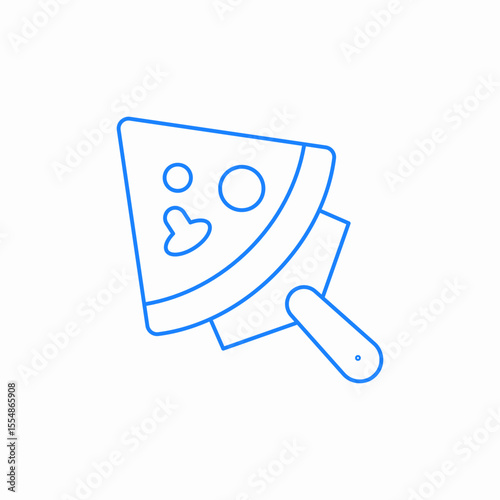 pizza serving icon sign vector