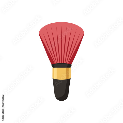 Kabuki Brush Vector Illustration on White Background
