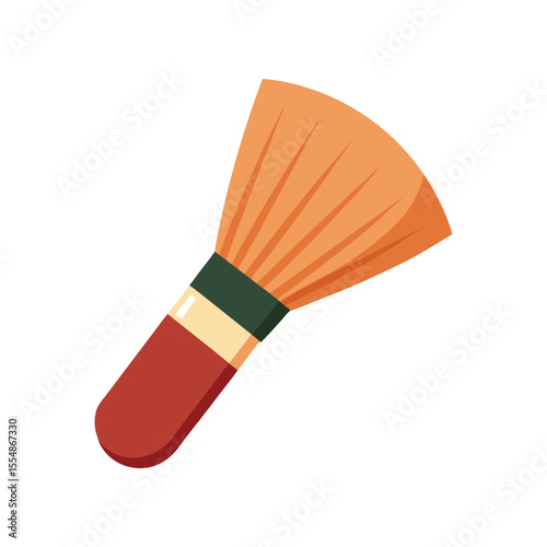 Kabuki Brush Vector Illustration on White Background