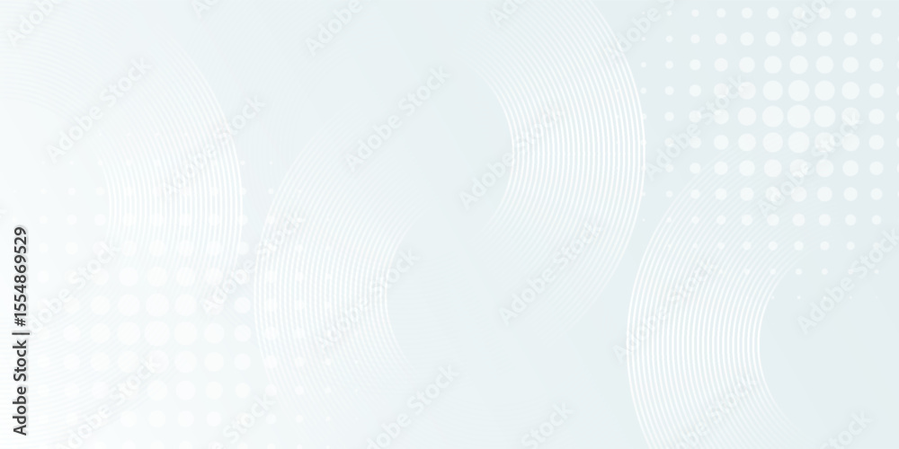 Obraz premium White abstract background. Modern circle lines pattern. Minimal geometric design art