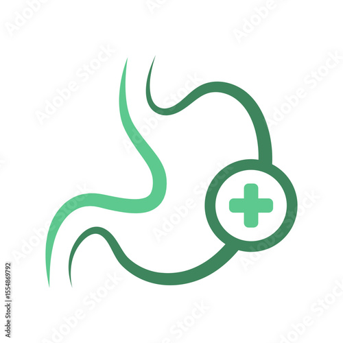 Stomach Health Medical Icon Design