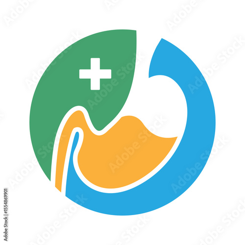Stomach Health Medical Icon Design